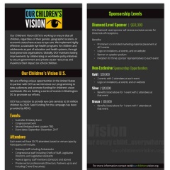 Our Children's Vision Event Sponsor Brochure